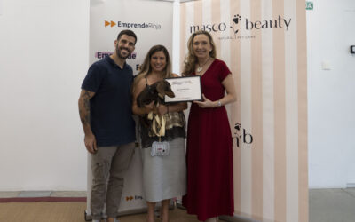 Nuestra asociada Leticia Ruiz con su proyecto MASCO BEAUTY obtiene el reconocimiento de Emprendedor del Mes otorgado por EmprendeRioja